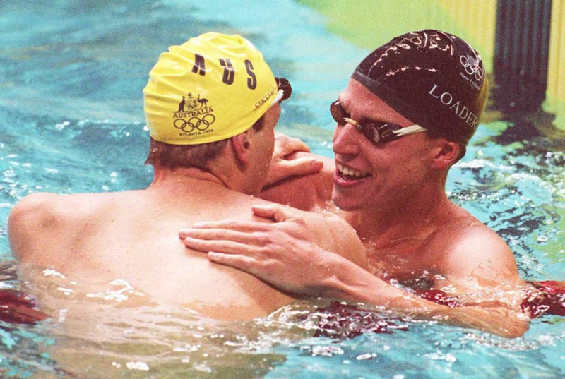 Danyon Loader. Atlanta Olympics 1996 - 200m freestyle final.