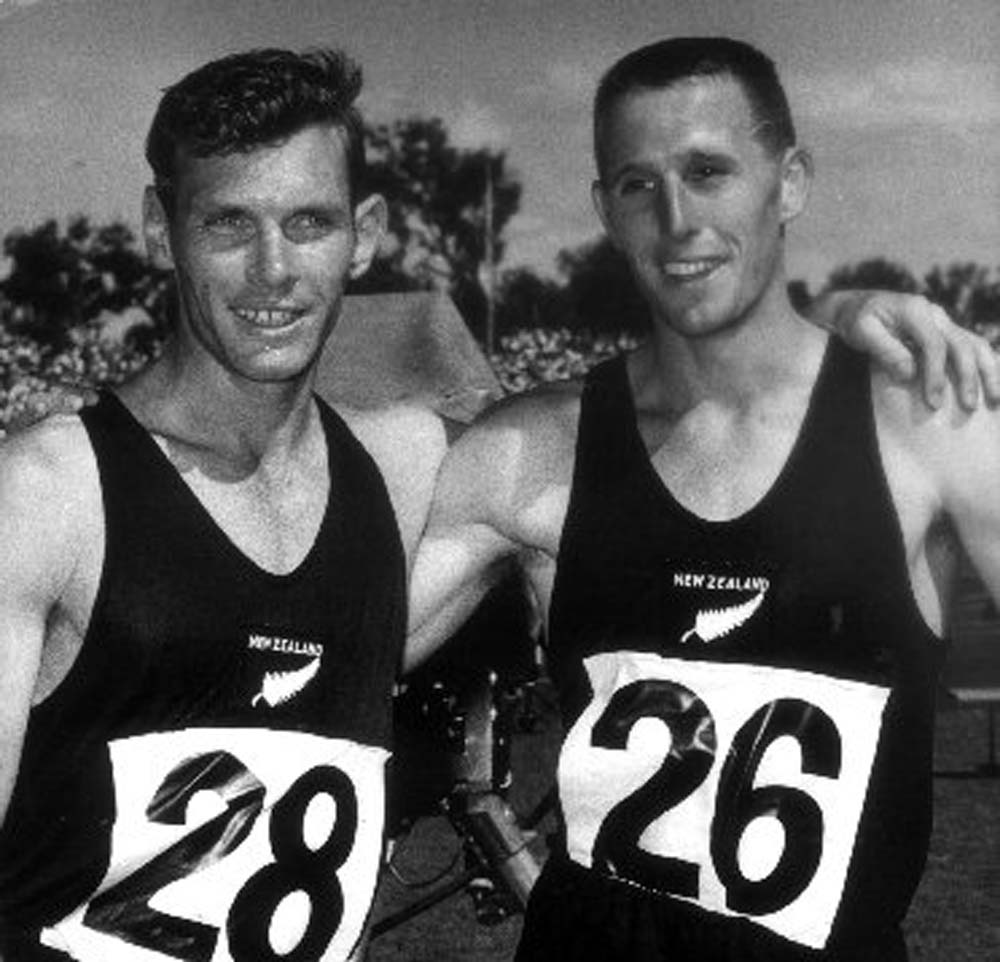 Peter Snell (left) and John Davies