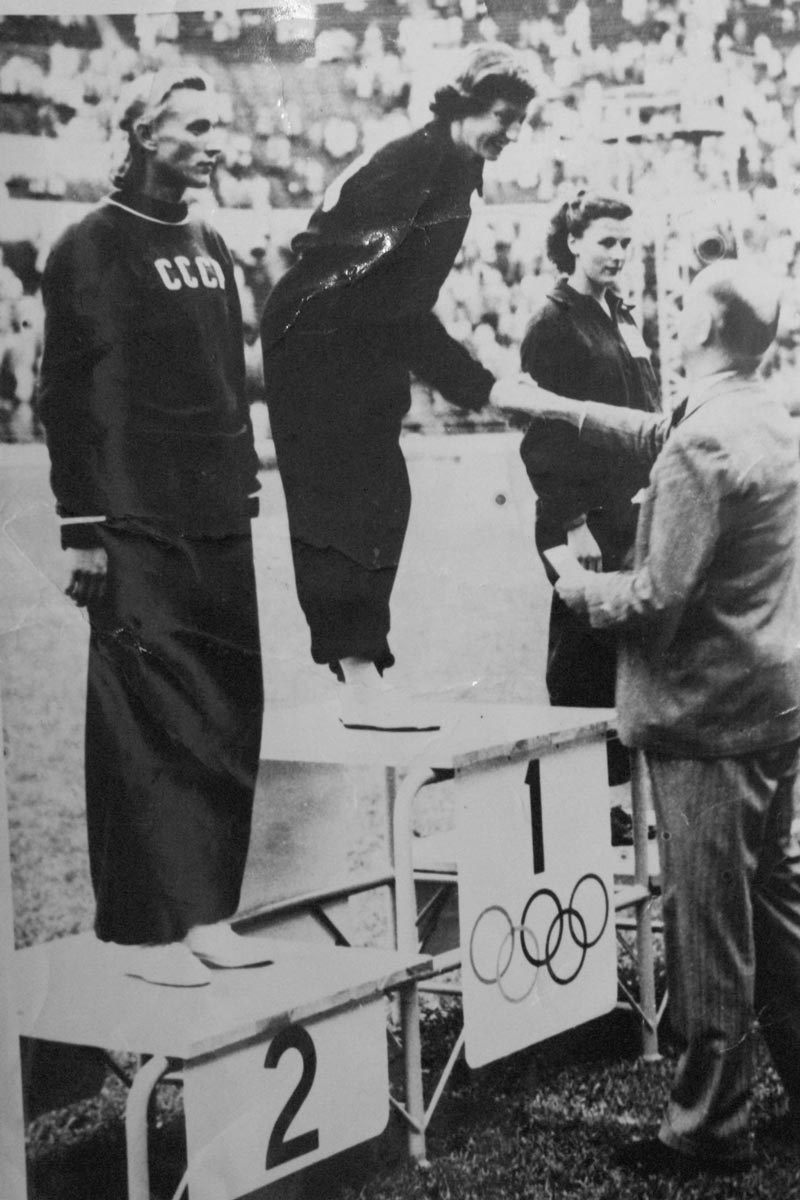 Peter Snell after breaking the World Record at Christchurch in 1962